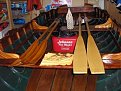 Oars on the left were made by the 1983 Orcas Island high school woodshop cl