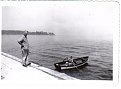 My dad at Bainbridge Island pictured of the Davis Craft we had in 1948. Tha